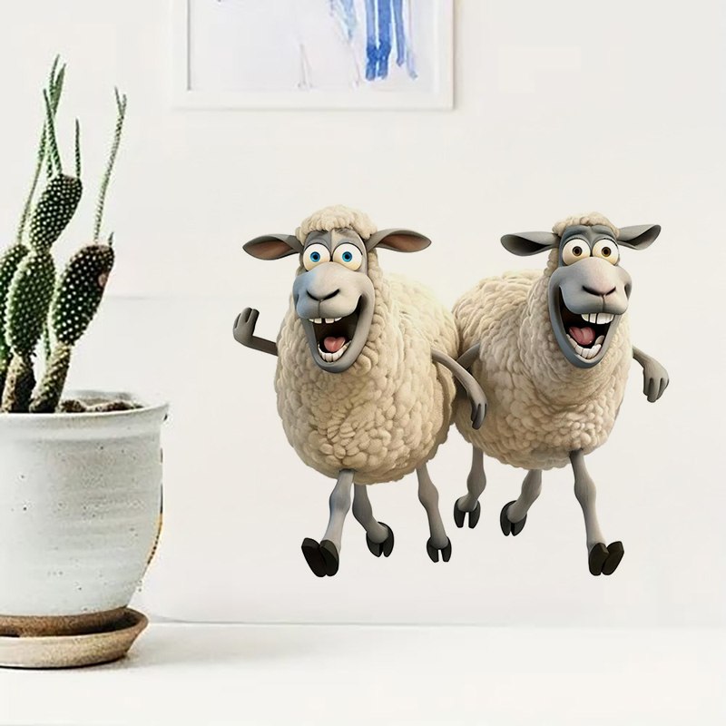 Funny Sheep Toilet Stickers De - Lighting Mcqueen Bedroom Decor ulasan dan harga