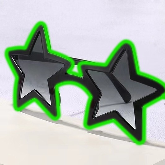 Star Shape LED Glowing Glasses - Lighting Visual ulasan dan harga