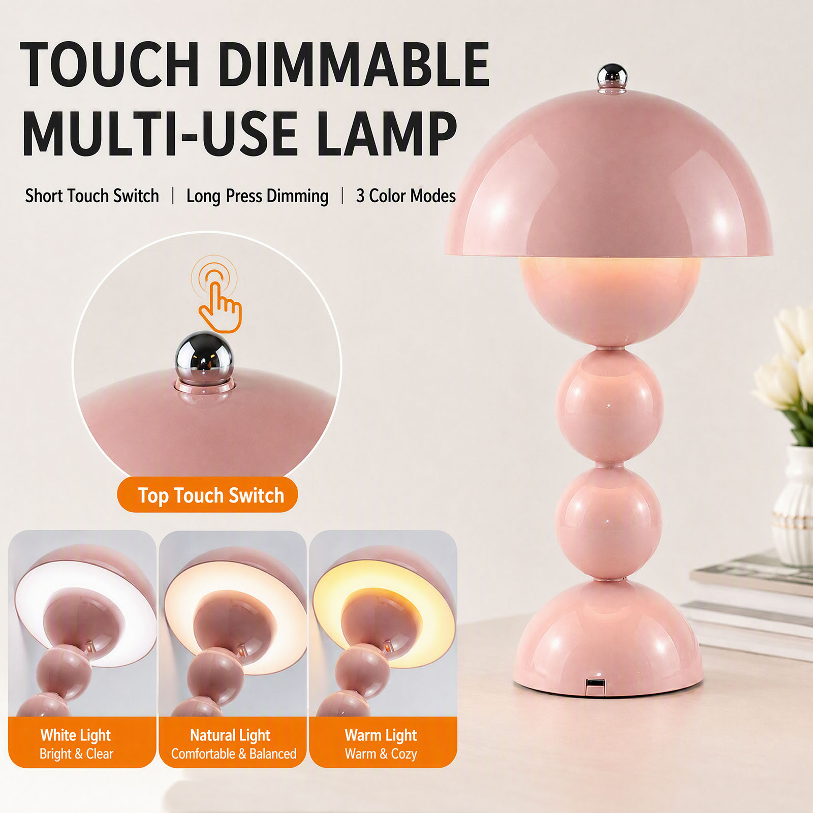 Vintage Mushroom Table Lamp US - Lighting Decor Bedroom ulasan dan harga