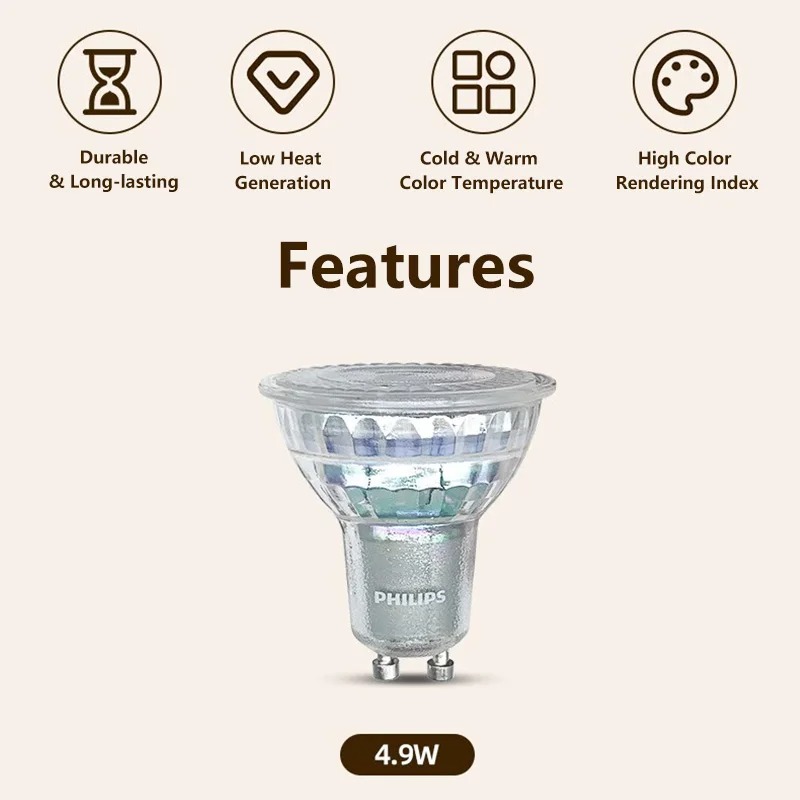 Philips GU10 PAR16 Essential C - Philips Bulb Led Classic ulasan dan harga