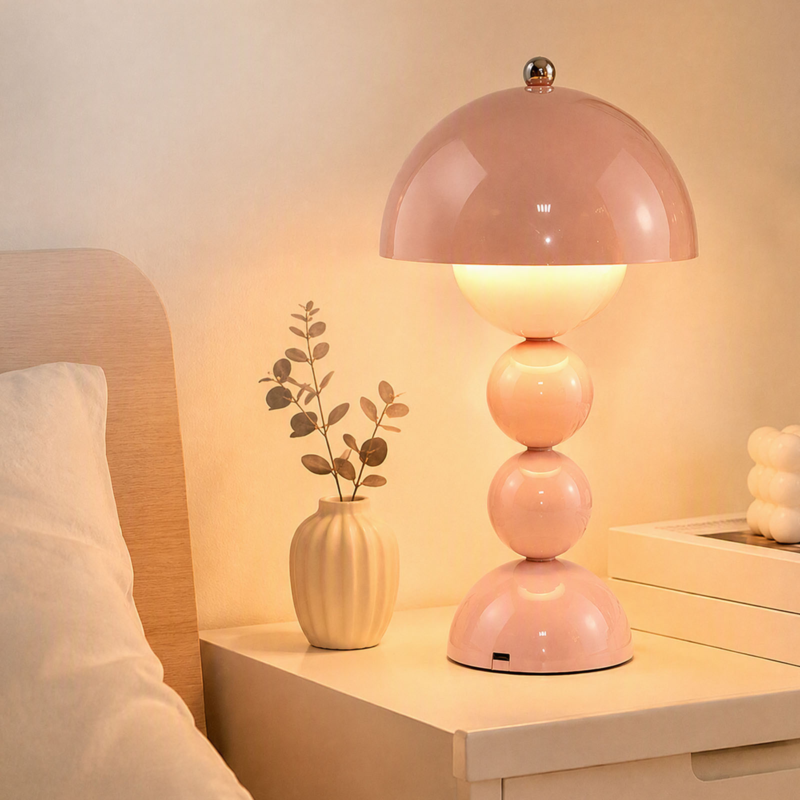 Vintage Mushroom Table Lamp US - Lighting Decor Bedroom ulasan dan harga